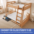 thumbnail image 6 of MEHOOM Bedside Shelf for Dorm Room, Clip-On Floating Nightstand with 2 Cable Holes, Bed Tray Table, Bunk Bedside Table with Storage, Black, 6 of 9