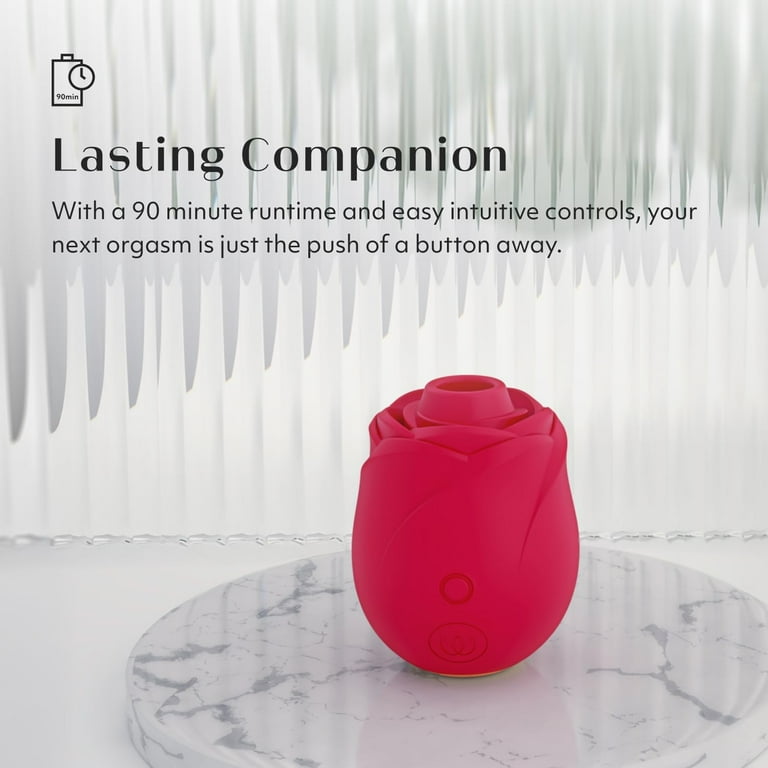 Womanizer Rose Clit Sucker Vibrator, 6 Intensity Levels, 4 Patterns, Silky,  Rose - Walmart.com