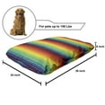 thumbnail image 2 of Fiesta Pet Bed, Colorful Scale Pattern Snake and Dragon Skin Abstract Composition Rainbow Inspired, Resistant Pad for Dogs and Cats Cushion with Removable Cover, 24" x 39", Multicolor, by Ambesonne, 2 of 4