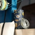 thumbnail image 3 of 20oz Insulated Tumbler, Travel Coffee Tumbler with Lid, Cup Holder Friendly Travel Coffee Mug, Stainless Steel Thermos, 20 Oz Tumbler, Reusable Insulated Coffee Mug with Lid (Maple Leaf Pumpkin ), 3 of 7