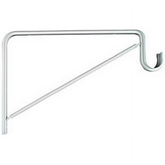N224-501 Baked Enamel Shelf & Rod Bracket, White