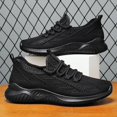 thumbnail image 4 of NOKIO Men's Running Shoes Lightweight Casual Sneakers Fashion Walking Tennis Shoes Breathable Knit Woven Mesh Sports Shoes 𝖫a𝖼e Up Workout Shoes for Back to College, 4 of 6