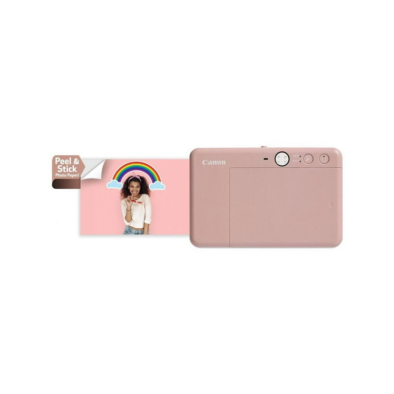  Canon IVY Mini Bluetooth Portable Photo Printer with 60 ZINK  Sticker Sheets + Case - Rose Gold : Electronics