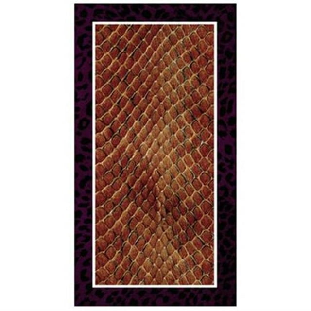Versattraction'S Kahuna Grip Tapis de Bain - Serpent Léopard