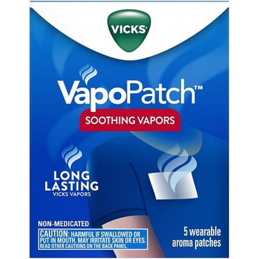 2 Pack - Vicks Vapopatch Adult Wearable Aroma Patch, 5 Count