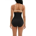 thumbnail image 3 of INSPIRE CHIC Women's Front Hook Closure Tummy Control Briefs Panties High Waist Butt Lifter Shaperwear S Black, 3 of 6