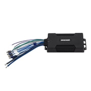 Kicker PXA400.4 100W x 4 Waterproof Class D Vehicle Audio Amplifier, Black, 9.8lbs