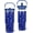 Blue, variant on 30 oz Christmas Santa Tumbler with Handle and Straw, Stainless Steel Insulated Red Xmas Coffee Travel Mug, Winter Merry Christmas Gift Decor