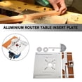 thumbnail image 2 of Aluminium Router Table Insert Plate Electric Wood Milling Flip Board Miter Guide R3E8, 2 of 9