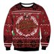 thumbnail image 3 of Suéter navideño de mal gusto para hombre y mujer, sudadera navideña con estampado 3D de perro, copo de nieve, campana, reno y Papá Noel para fiestas navideñas, 3 of 5