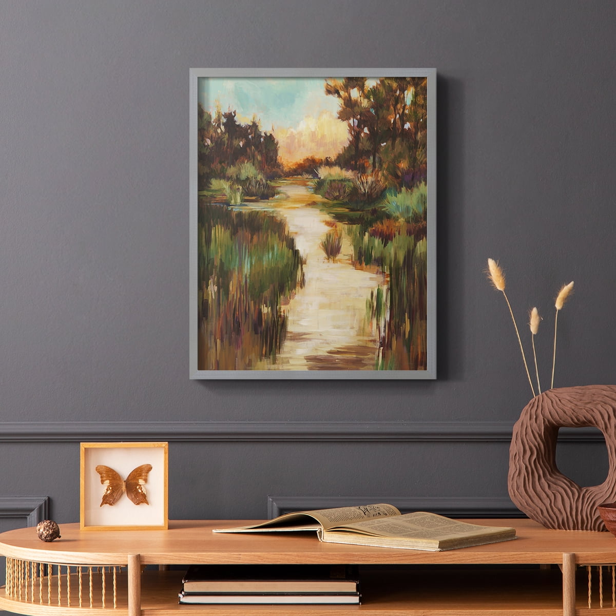Well Worn Path Framed Print in Gray Solid Wood 11 x 14 Framed Print