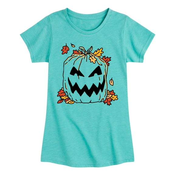 Instant Message - Pumpkin Lawn Bag - Toddler & Youth Girls Short Sleeve Graphic T-Shirt