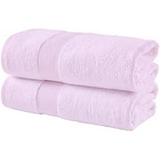 Super Soft and Absorbent Bath Sheet, Luxury Extra Large Bath Towels for Spa, Home, & Hotel, Quick Dry Towels, Set of 2, 35 x 70 Inches, Blush