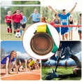 ShYlai 5.2cm Gold/Silver/Bronze Medal Set Award Medals with Neck Ribbon