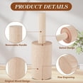 thumbnail image 4 of 8.6x2.7 inch Cup Pottery Tools PapayaWhip Wood Pottery Tools with Handle Pottery Tools Set for DIY Clay Pottery Rib Wooden Shaping Porcelain Cup, 4 of 6