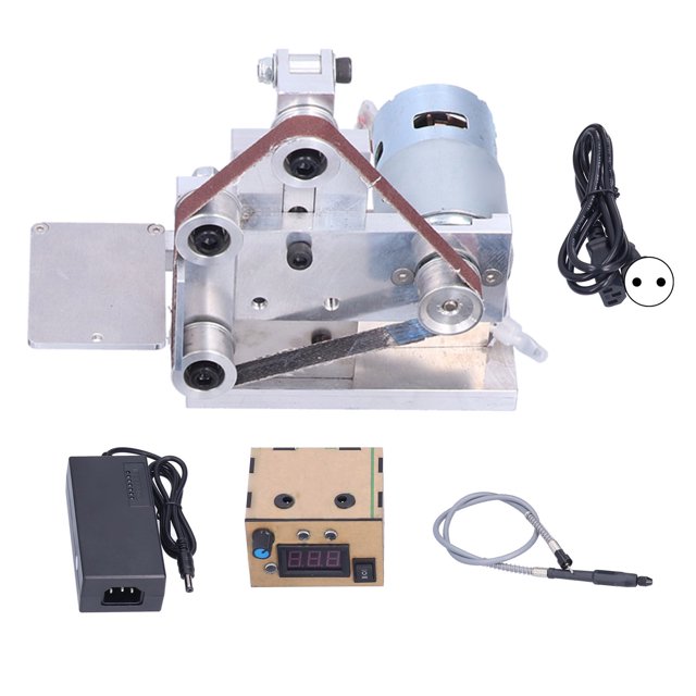 Mini lijadora de banda eléctrica, pulidora y lijadora de bricolaje, 7 velocidades, DC12‑24V, tipo 10, 110‑240VEU
