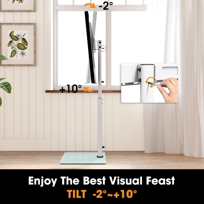 AOKCOS Floor TV Stand for 32-65 inch TVs up to 88lbs with Tilt
