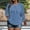 Blue, variant on Womens Trendy Plus Size Tops- Crewneck Pleats Lace Long Sleeve Casual Summer Shirts Blouses Purple Size 3XL
