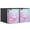 Black-1inch-12pcs, variant on Comix 1 inch 3 Ring Binder with Pockets, Strong D Ring, Fits Letter Size, Holds 225 Sheets, School Office Supplies,12-Pack White