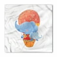 thumbnail image 1 of Colorful Bandana, Elephant Hot Air Balloon, Unisex Head and Neck Tie, by Ambesonne, 1 of 2