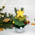 thumbnail image 5 of Clearance under 5, Mini Christmas Tree, Knitted Mini Simulated Christmas Tree Potted Plant Knitted Christmas Decorations Gifts for Kids, 5 of 6
