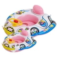 thumbnail image 2 of Kids Inflatable Pool Float With Steering Wheel Cartoon Car Shape Baby Swimming Ring For Toddlers Summer Water Toy For Beach Pool Bathtub 2PCS, Pink, 2 of 8