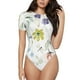 thumbnail image 1 of Balery Wildflowers Body de cuello redondo de manga corta para mujer Tops de manga corta Tops básicos-Large, 1 of 7