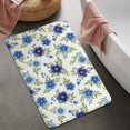 thumbnail image 2 of Pioneer Flower Floral Print Pattern Bathroom Rugs Mat, Non Slip Microfiber Bathroom Rug with Rubber Backing, Soft Mats for Bathroom Floor Tub Shower, 20"x32", 2 of 5