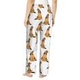 thumbnail image 3 of Naloa German Shepherd Dog Print Women’s Ultra-Soft Comfy Pajama Lounge Pants with Pockets & Drawstring, 3 of 8