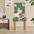 thumbnail image 4 of Yayeee 4 Pack Dining Chair Covers Stretch Parson Chairs Slipcovers Seat Protector, Christmas Santa, 4 of 6