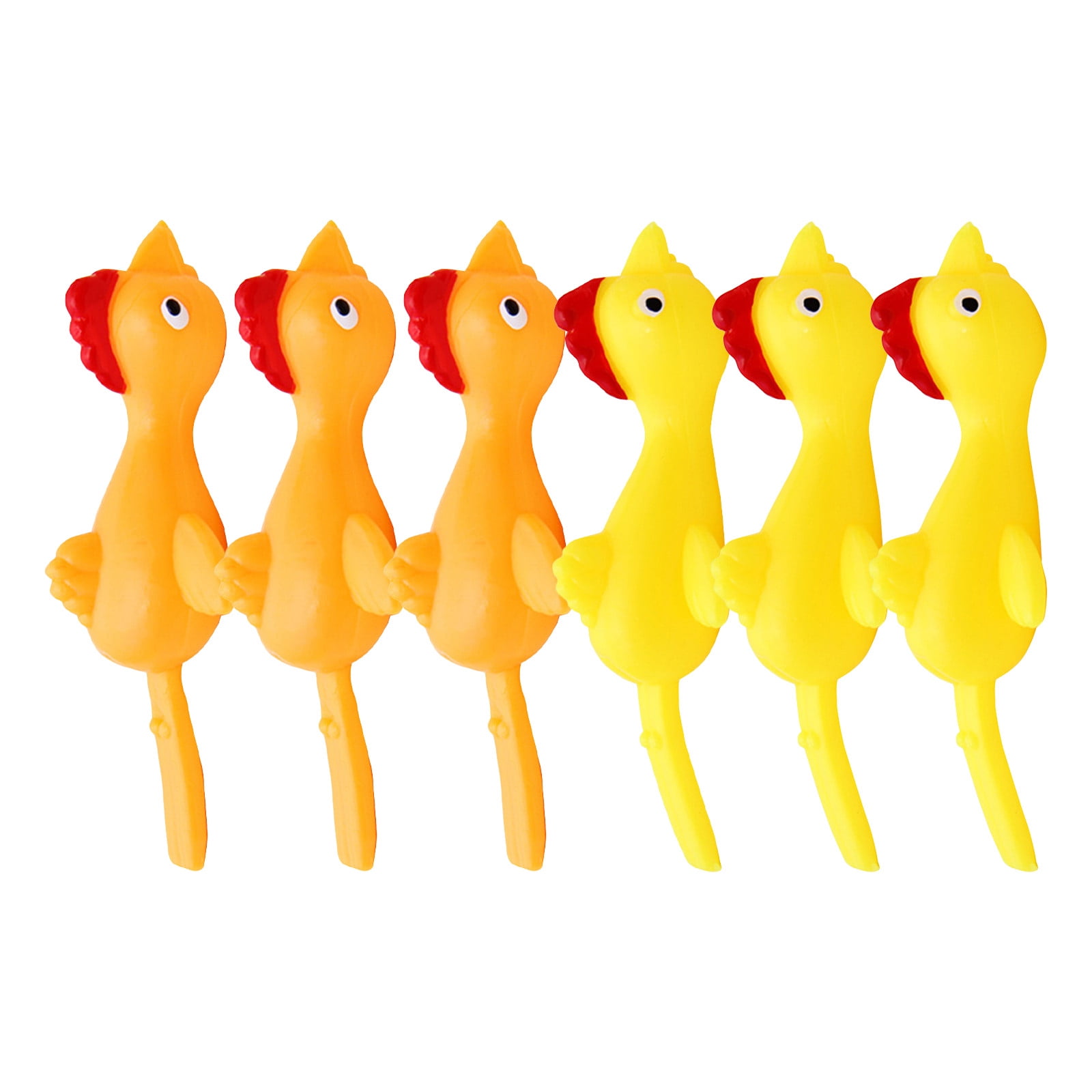 Details about   5Pcs Sticky Rubber Finger Flying Chicken Toy Turkey Slingshot Catapult Kids Toys 