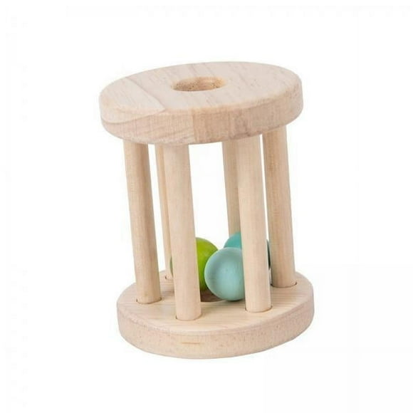 Lipstore 6x Hochet en Bois pour Bébé Jouets Hochets avec Clochettes pour Garçons Filles Cadeaux de Vacances