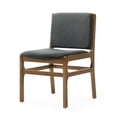 thumbnail image 7 of Modern Dark Gray Dining Chair , Upholstered Comfort With Rubberwood Base Elegant Upholstered, Strong, 7 of 7