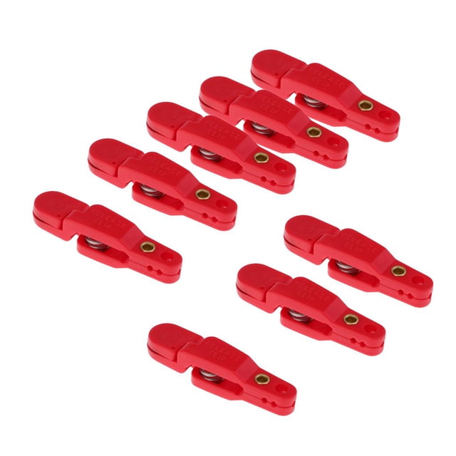 S SERENABLE 8 Pcs Clip de Déclenchement à Tension Lourde pour Poids, Planche Raboteuse, Rouge Offshore 8 Pcs