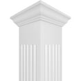 thumbnail image 5 of Ekena Millwork 6"W x 8'H Craftsman Classic Square Non-Tapered, Fluted PVC Column Kit, Crown Capital & Crown Base, 5 of 9