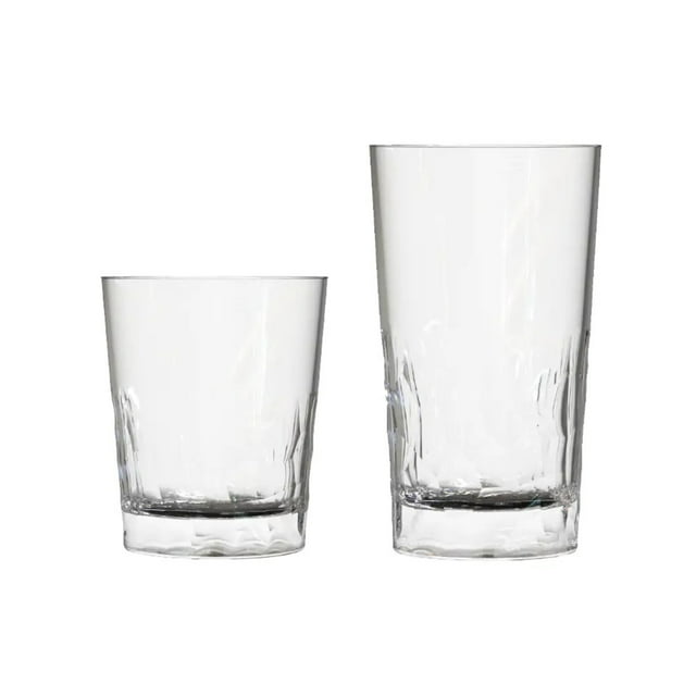 Tierra Set De 12 Vasos De Vidrio Alto Y Bajos. Cristar Tierra