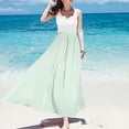 thumbnail image 5 of Fgnfyis Women's Metallic Shiny Maxi Skirts Lightweight Flowy Skirt for Summer Beach Holiday Long Skirt Sheen Mint Green L, 5 of 5