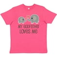 thumbnail image 3 of Inktastic My Godfather Loves Me Godson Gift Youth T-Shirt, 3 of 5