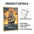 thumbnail image 4 of HELLOYOUNG Nautical Sailing Boat Metal Sign 8x12 Inch Vintage Wall Art, Antique Look Coastal Decor for Home Bar Cafe, Rustic Sailboat Tin Poster, 4 of 12