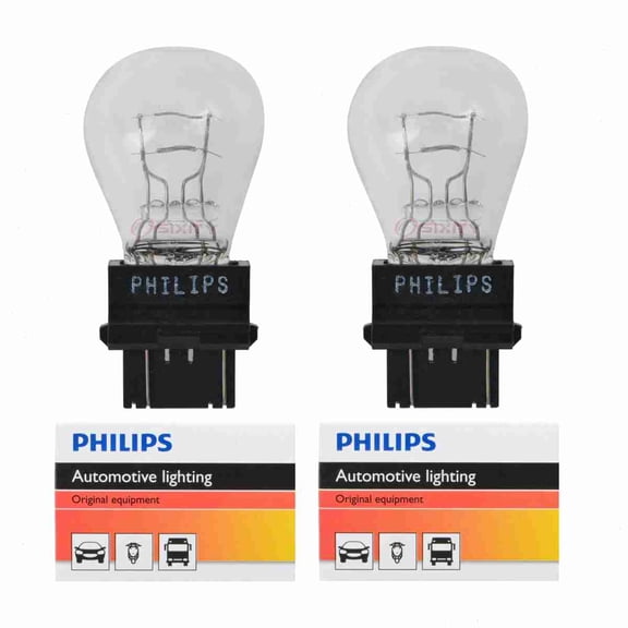 2 pc Philips 3457CP Turn Signal Light Bulbs compatible with 98448