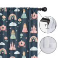 thumbnail image 4 of Blackout Kids Curtains,Dark Blue Princess Castle Carriage Pattern Childrens Insulated Curtains Set Of 2,Bedroom Essentials,Toddler Room Decor 42"x84", 4 of 5