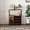 Brown Without Light, variant on 3-Tier Wine Bar Cabinet Wine Rack, Wine Cabinet with Storage, Coffee Bar Cabinet with Glass Holder & Mesh Door, Home Bar Cabinet for Living Room, Storage Liquor Cabinet, Brown