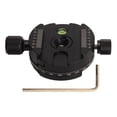 thumbnail image 1 of Adaptador de montaje de placa de liberación rápida con nivel de burbuja para videocámara DSLR, panorámica de 360 grados., 1 of 14