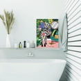 thumbnail image 6 of HFDF Zebra Bathroom Canvas Poster Patg Wall Art, Botanical Zebra Picture Artwork Prt Ready to Hang for Home Wall Decor 12x16inch Framed, 6 of 6