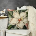 thumbnail image 2 of SHANXI Spring Mangnolia Green Throw Pillow Covers, Vases Cushion Case Decoration for Sofa Couch 18x18in, 2 of 5