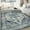 Blue, variant on Yesfashion 8' x 10' Blue Area Rug Vintage Distressed Persian Area Rugs Print Carpet Floral Pattern Rug No-Slip Low Pile Rug Velvet Foldable Rug for Living Room Bedroom
