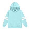 thumbnail image 6 of mgoYE Girls Fashion Hoodies Kids Cute Striped Long Sleeve Tops Hooded Sweatshirts, 6 of 7
