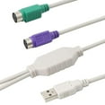 thumbnail image 3 of Ps2 Usb Cable Cord Adapter For Keyboard And Mouse With Ps/2 Interface, Built-in Usb Controller And Support Ps2 Port Of Kvm Switch, 3 of 5