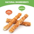 thumbnail image 4 of MON2SUN Chicken Wrapped Rawhide Rolls Medium and Large Dog Treats, 23.28 oz (6 Count), 9 Inch, 4 of 9