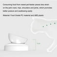 thumbnail image 6 of 15°Elevated Cat Food Bowls with Stand,Double Raised Cat Transparent Plastic Bowl, Stress-Free Suit for Cats and Small Dogs, Anti Vomiting cat Bowl, Cute Cat Face Double Bowl,Double Bowl, 6 of 8